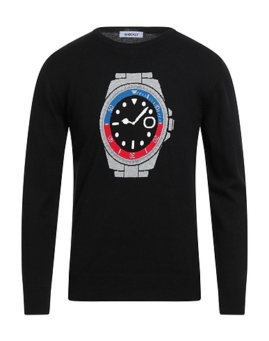 SHOCKLY Jumper Black 95% Cotton, 5% Cashmere