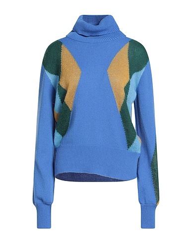 BALLANTYNE Polo neck Azure 76% Wool, 13% Cashmere, 7% Mohair wool, 4% Polyamide