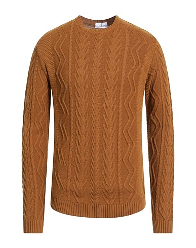 ALESSANDRO GILLES Jumper Brown 50% Wool, 50% Acrylic