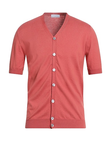 BALLANTYNE Cardigan Salmon pink 85% Cotton, 15% Cashmere