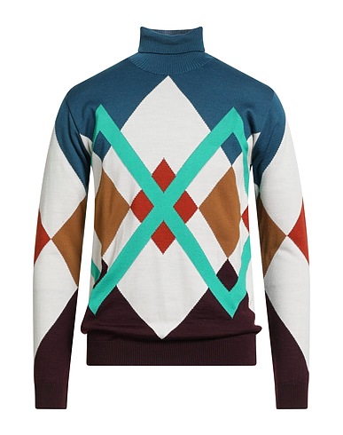 ALESSANDRO GILLES Turtleneck Deep teal 80% Merino Wool, 20% Polyacrylic