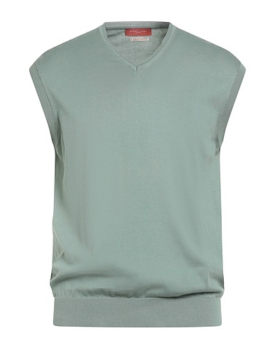 DANIELE FIESOLI Maglia Gilet Verde salvia 100% Cotone