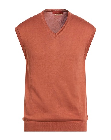 DANIELE FIESOLI Sleeveless sweater Tan 100% Cotton