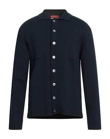 DANIELE FIESOLI Camicia tinta unita Blu navy 100% Cotone