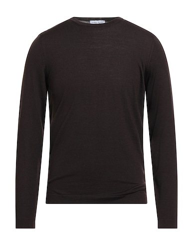 THELAND Sweater Dark brown 100% Merino Wool