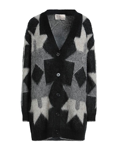 KAOS Cardigan Black 33% Acrylic, 24% Mohair wool, 24% Polyamide, 15% Viscose, 4% Metal