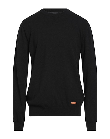 LIU •JO MAN Pullover Noir 100% Laine