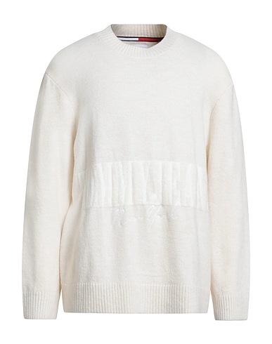 TOMMY JEANS Pullover Off white 77% Acrilico, 19% Poliestere, 4% Elastan