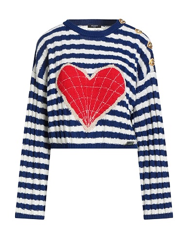 BALMAIN Πουλόβερ Μπλε 68% Μαλλί μερινός, 28% Μαλλί αρνιού, 2% Βισκόζη, 1% Μεταλλική ίνα, 1% Πολυαμίδη