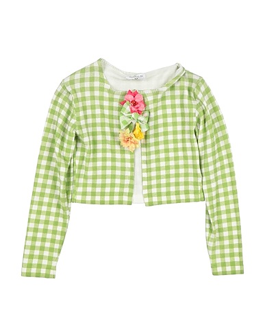MONNALISA Cardigan Light green 90% Viscose, 10% Polyester