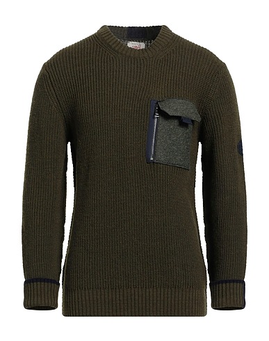BOB Jumper Military green 50% Wool, 50% Acrylic