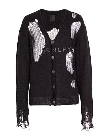 GIVENCHY Cardigan Black 41% Cotton, 35% Wool, 24% Polyamide