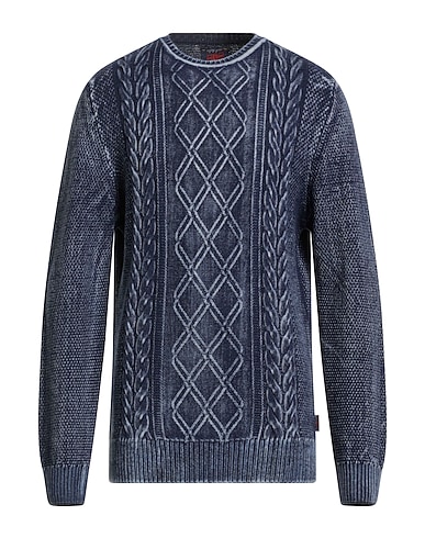 BOB Pullover Blu navy 100% Lana Vergine