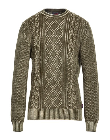 BOB Sweater Military green 100% Virgin Wool