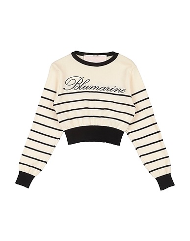 MISS BLUMARINE Jumper Ivory 100% Cotton