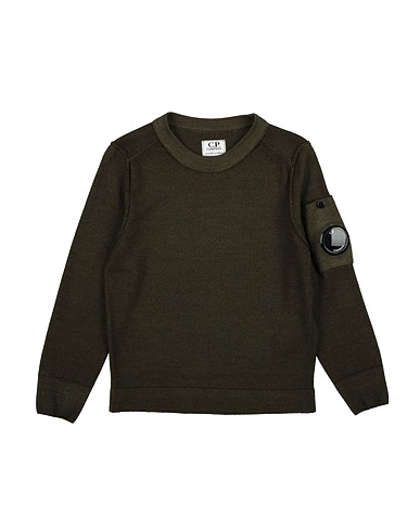 C.P. COMPANY UNDERSIXTEEN Pullover Verde militare 100% Lana