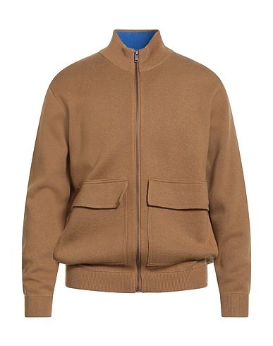 LIU •JO MAN Cardigan Camel 41% Cotton, 28% Polyester, 13% Polyamide, 13% Acrylic, 5% Wool