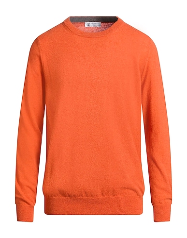 BRUNELLO CUCINELLI Maglia in Cachemire Arancione 100% Cachemire