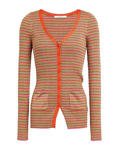 MALÌPARMI Strickjacke Grün 87% Viskose, 13% Lurex®