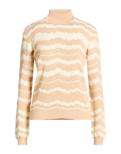 MISSONI Polo neck Beige 50% Viscose, 35% Wool, 15% Polyester