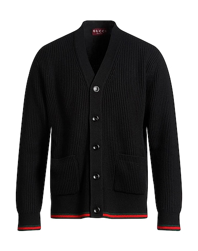GUCCI Cardigan Black 70% Wool, 30% Cashmere