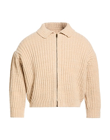 MAISON MARGIELA Cardigan Beige 38% Virgin Wool, 34% Linen, 28% Polyester