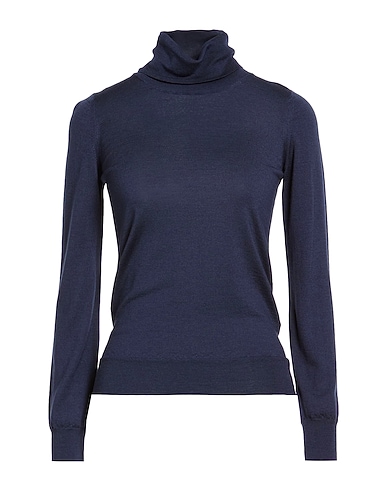 DRUMOHR Turtleneck Midnight blue 35% Cashmere, 35% Merino Wool, 30% Silk