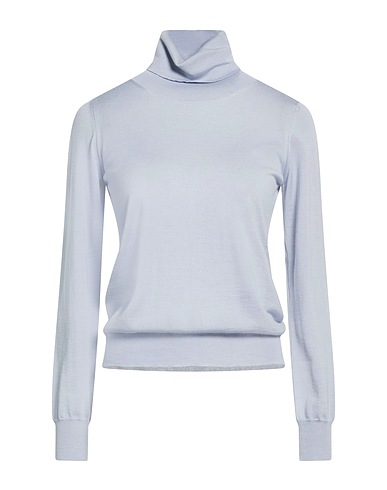 DRUMOHR Polo neck Light blue 35% Cashmere, 35% Merino Wool, 30% Silk