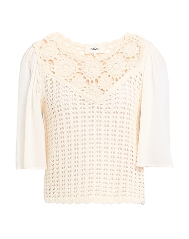 BA&SH Jumper Ivory 100% Cotton, Viscose