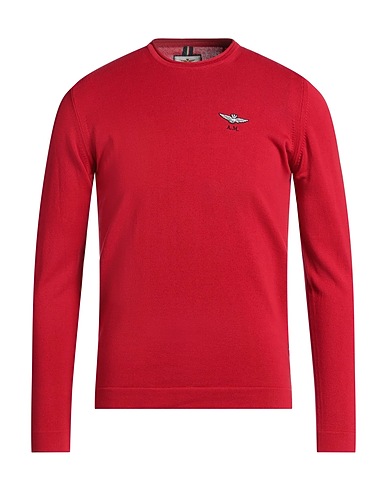 AERONAUTICA MILITARE Sweater Red 100% Cotton