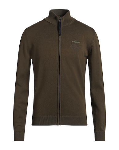 AERONAUTICA MILITARE Cardigan Military green 100% Cotton