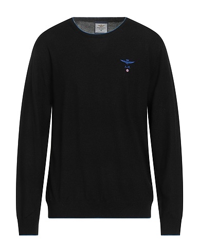 AERONAUTICA MILITARE Pullover Nero 100% Lana