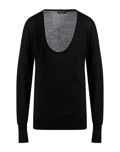 DOLCE&GABBANA Jumper Black 100% Virgin Wool