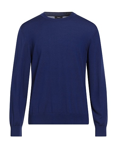 THEORY Jumper Navy blue 99% Wool, 1% Other Fibres
