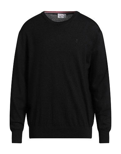 CONTE OF FLORENCE Jumper Black 50% Merino Wool, 50% Acrylic