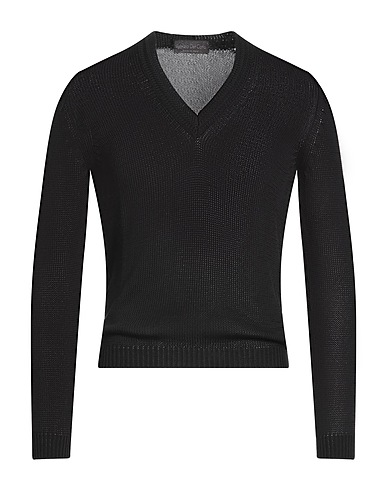 FABRIZIO DEL CARLO Jumper Black 100% Cotton