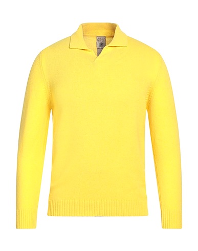 H953 Jumper Yellow 90% Super 130s Wool, 10% Cashmere