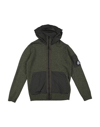 C.P. COMPANY UNDERSIXTEEN Cardigan Military green 80% Wool, 20% Polyamide