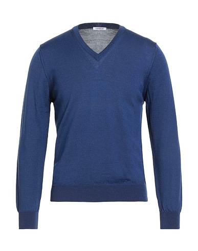 GIOFERRARI Pullover Bleu marine 100% Laine mérinos
