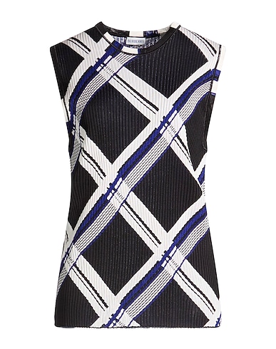 BURBERRY Sleeveless sweater BLU 100% Silk