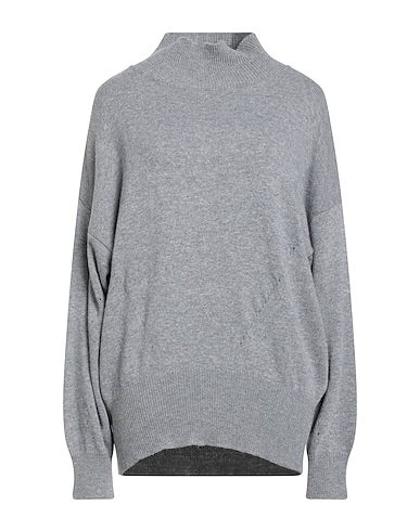 VICOLO Turtleneck Grey 40% Viscose, 30% Polyamide, 25% Wool, 5% Cashmere