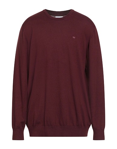 WRANGLER Jumper Burgundy 50% Cotton, 45% Polyamide, 5% Wool