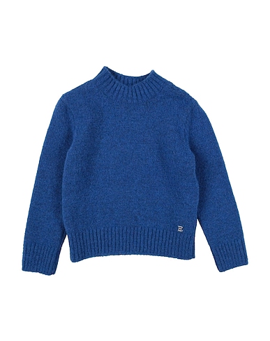 ERMANNO SCERVINO JUNIOR Turtleneck Blue 50% Polyacrylic, 29% Polyamide, 19% Wool, 2% Elastane