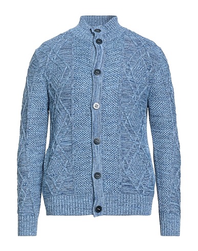BALLANTYNE Cardigan Blue 100% Cotton