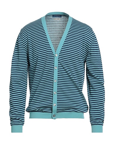 DANIELE FIESOLI Cardigan Turquoise 100% Cotton