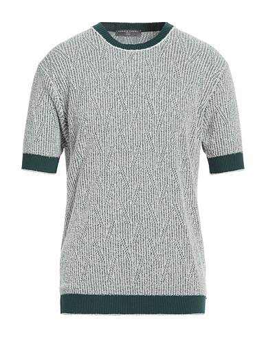 DANIELE FIESOLI Pullover Verde 85% Cotone, 15% Poliammide