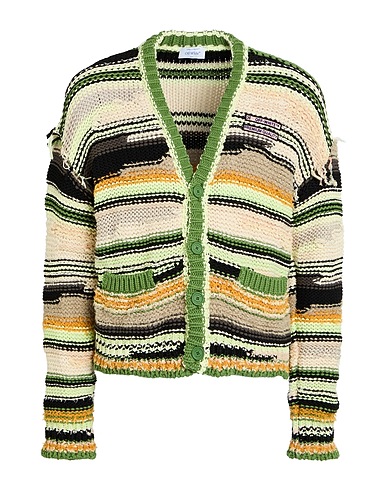 OFF-WHITE™ Strickjacke Grün 62% Baumwolle, 22% Polyester, 10% Polyamid, 3% Wolle, 3% Viskose