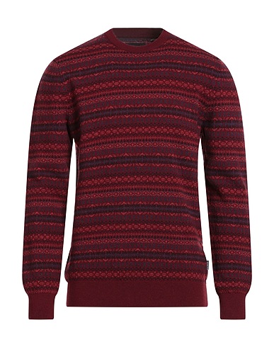 BARBOUR Pullover Bordeaux 100% Lana
