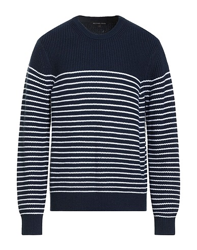 MICHAEL KORS MENS Jumper Navy blue 70% Recycled acrylic, 30% Acrylic