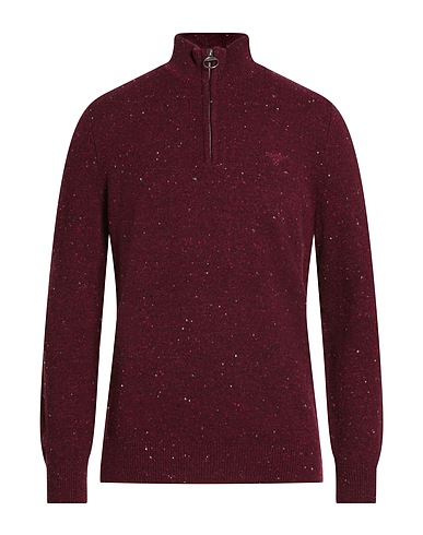 BARBOUR Col roulé Pourpre 100% Laine